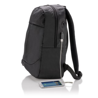 Mochila para portátil con USB promocional